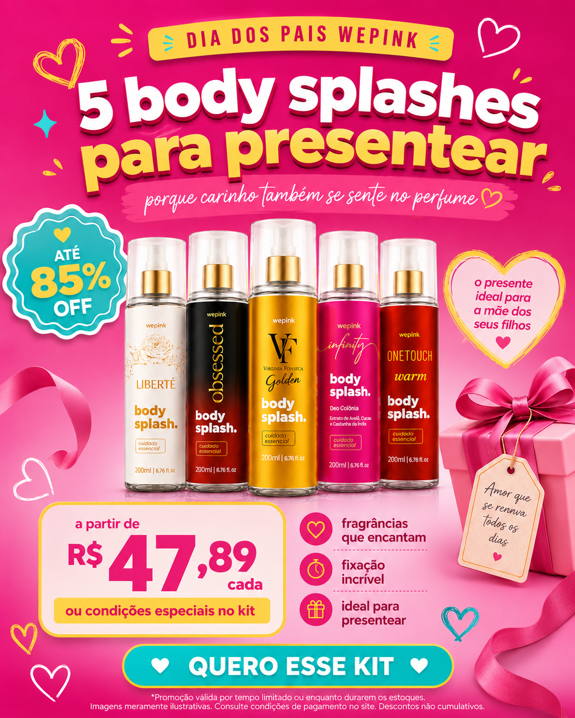 Promoção wepink — kits e queridinhos