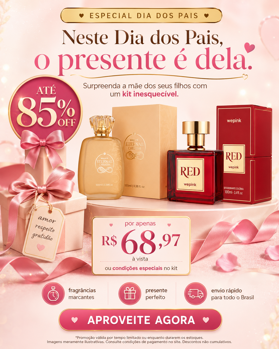 Promoção wepink — perfumaria com desconto