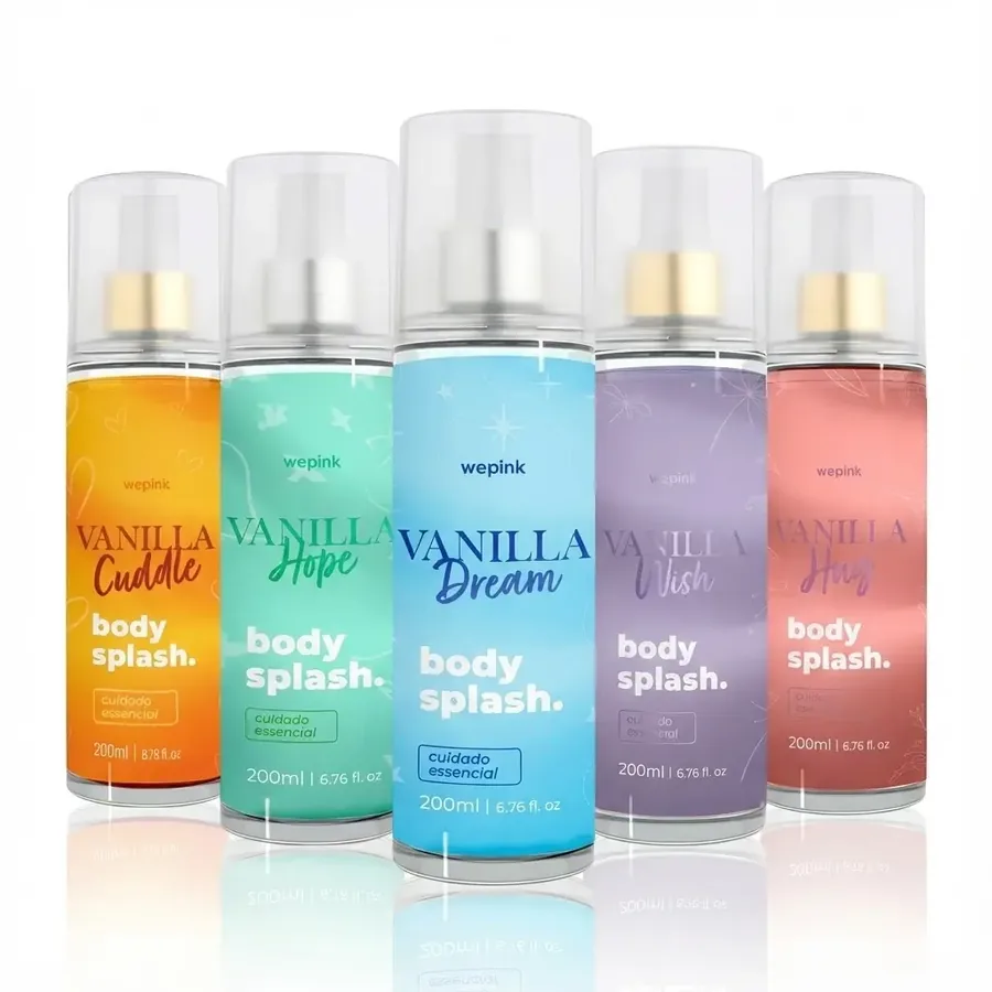 Kit Vanilla Exclusivo – 5 Body Splash Wepink
